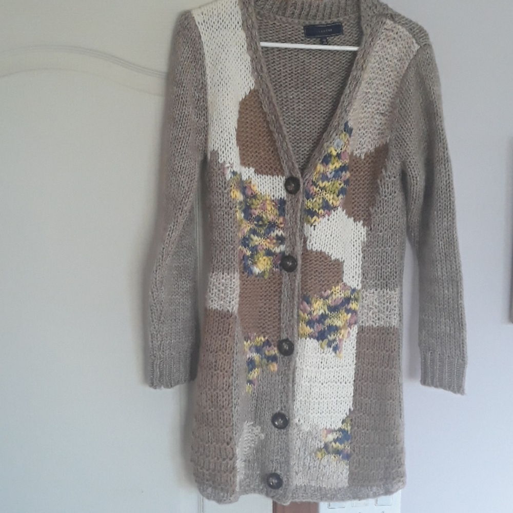 Womens Boho Sweater Coat L
